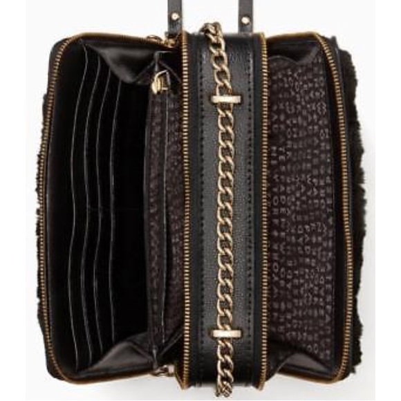 Kate Spade Fur Cat Face Shoulder/Crossbody Bag - Picture 4 of 6